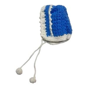 Vintage Crocheted Handmade Winter Bonnet Unisex Kids Classics 90’s Baby 12-24 M